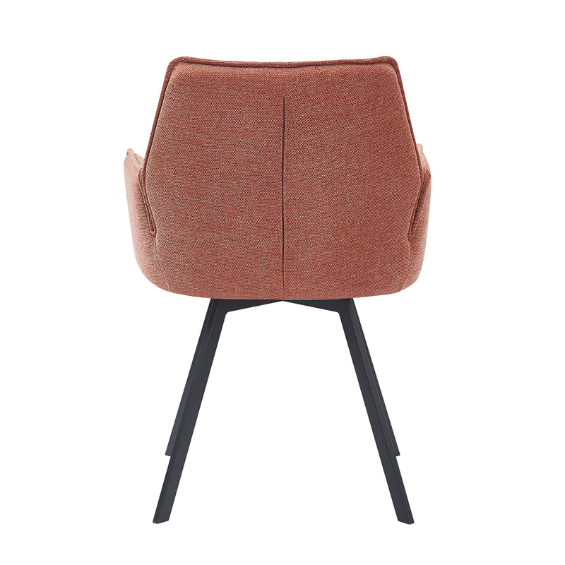 Eetkamerstoel Louise Roze Draaibaar 58 cm-Eetkamerstoelen-Livingfurn