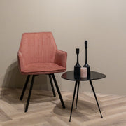 Eetkamerstoel Louise Roze Draaibaar 58 cm-Eetkamerstoelen-Livingfurn