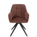 Eetkamerstoel Louna Iron | Acrylic Brown-Eetkamerstoelen-J-Line