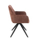 Eetkamerstoel Louna Iron | Acrylic Brown-Eetkamerstoelen-J-Line