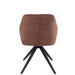 Eetkamerstoel Louna Iron | Acrylic Brown-Eetkamerstoelen-J-Line