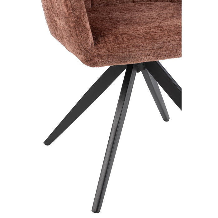 Eetkamerstoel Louna Iron | Acrylic Brown-Eetkamerstoelen-J-Line