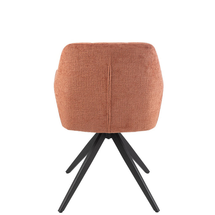 Eetkamerstoel Louna Iron | Acrylic Peach-Eetkamerstoelen-J-Line