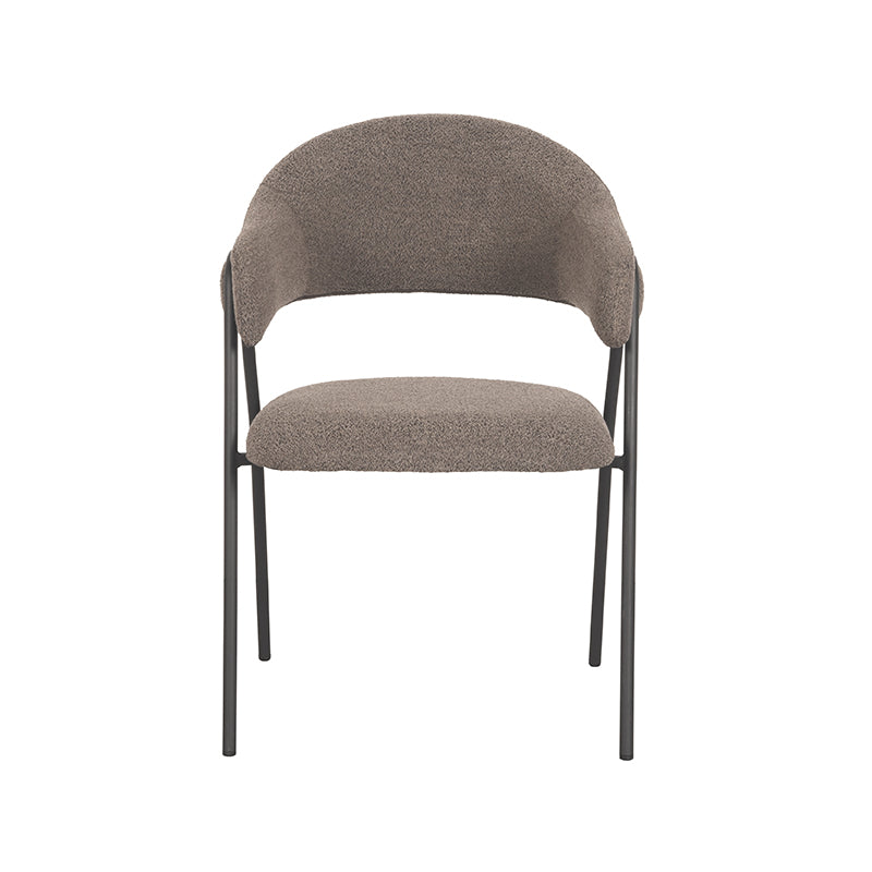 Eetkamerstoel Lowen Bruin Boucle 58x60x84 cm-Eetkamerstoelen-LABEL51