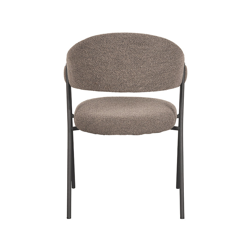 Eetkamerstoel Lowen Bruin Boucle 58x60x84 cm-Eetkamerstoelen-LABEL51
