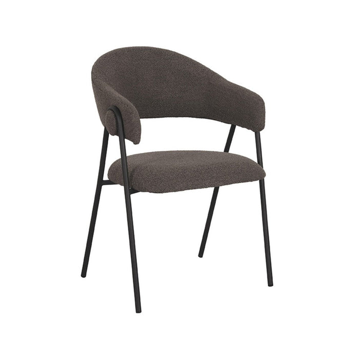 Eetkamerstoel Lowen - Bruin - Boucle-Eetkamerstoelen-LABEL51