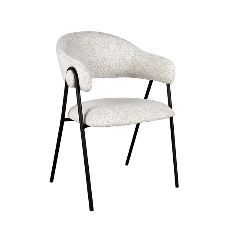 Eetkamerstoel Lowen Champagne Boucle 58x60x84 cm-Eetkamerstoelen-LABEL51