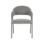 Eetkamerstoel Lowen Grijs Boucle 58x60x84 cm-Eetkamerstoelen-LABEL51