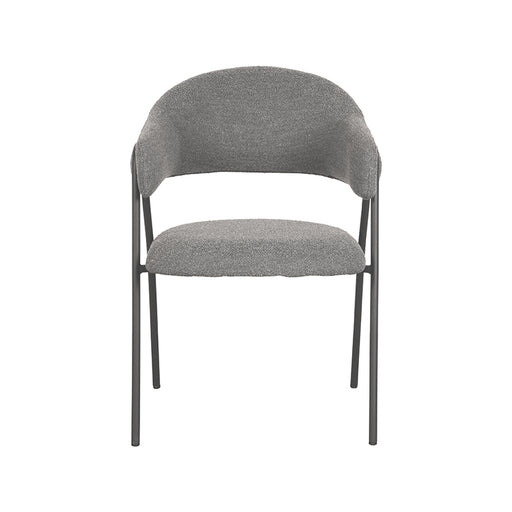 Eetkamerstoel Lowen Grijs Boucle 58x60x84 cm-Eetkamerstoelen-LABEL51