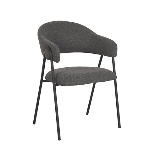 Eetkamerstoel Lowen - Grijs - Boucle-Eetkamerstoelen-LABEL51