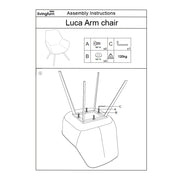 Eetkamerstoel Luca Bouclé Beige 59 cm-Eetkamerstoelen-Livingfurn