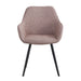 Eetkamerstoel Luca Bouclé Vintage Roze 59 cm-Eetkamerstoelen-Livingfurn