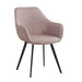Eetkamerstoel Luca Bouclé Vintage Roze 59 cm-Eetkamerstoelen-Livingfurn