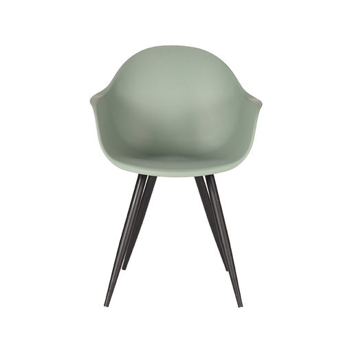 Eetkamerstoel Luca Forest PP Zwart Metalen Frame 58x54x85 cm-Eetkamerstoelen-LABEL51