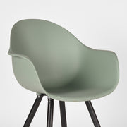 Eetkamerstoel Luca Forest PP Zwart Metalen Frame 58x54x85 cm-Eetkamerstoelen-LABEL51