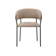 Eetkamerstoel Luuk Clay Elite Zwart Metalen Frame 58x45x80 cm-Eetkamerstoelen-LABEL51