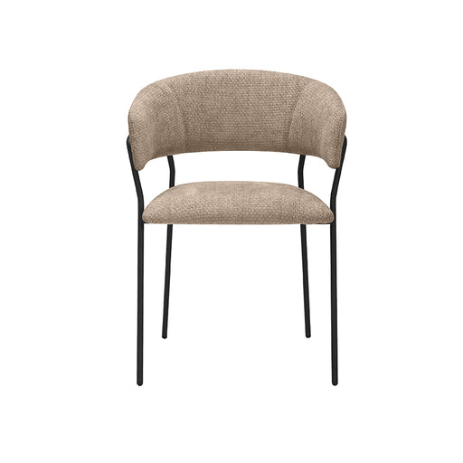 Eetkamerstoel Luuk Clay Elite Zwart Metalen Frame 58x45x80 cm-Eetkamerstoelen-LABEL51