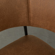 Eetkamerstoel Luuk Cognac Micro Suede 58x45x80 cm-Eetkamerstoelen-LABEL51