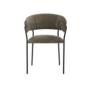 Eetkamerstoel Luuk Hunter Elite Zwart Metalen Frame 58x45x80 cm-Eetkamerstoelen-LABEL51