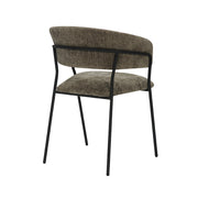 Eetkamerstoel Luuk Hunter Elite Zwart Metalen Frame 58x45x80 cm-Eetkamerstoelen-LABEL51