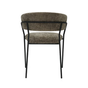 Eetkamerstoel Luuk Hunter Elite Zwart Metalen Frame 58x45x80 cm-Eetkamerstoelen-LABEL51