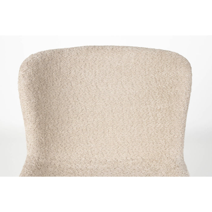 Eetkamerstoel Marion Off Polyester Wit 60x50 cm