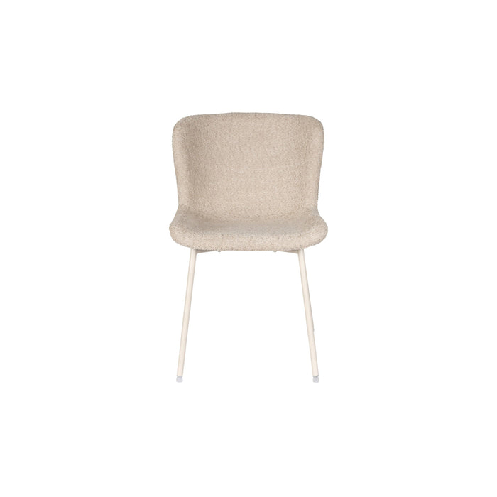 Eetkamerstoel Marion Off Polyester Wit 60x50 cm