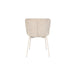 Eetkamerstoel Marion Off Polyester Wit 60x50 cm