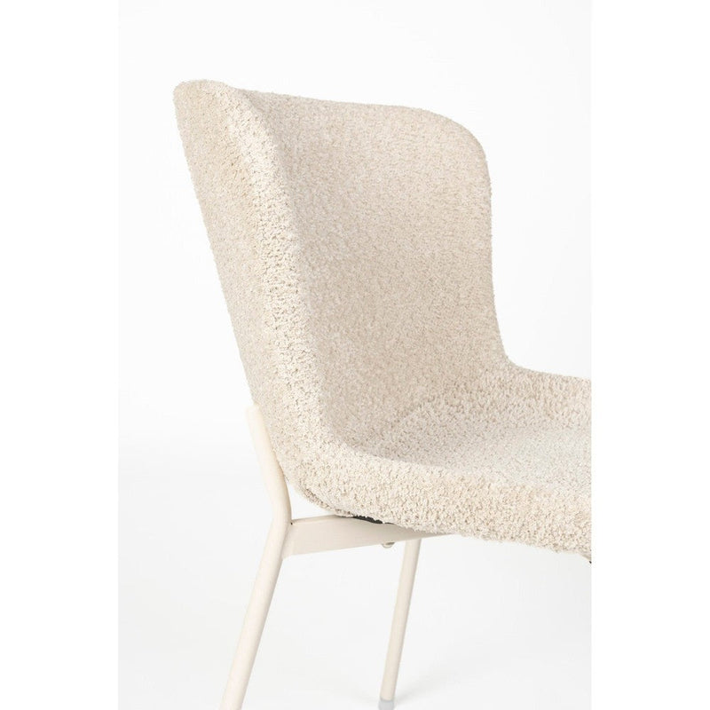 Eetkamerstoel Marion Off Polyester Wit 60x50 cm-Eetkamerstoelen-Creating Home