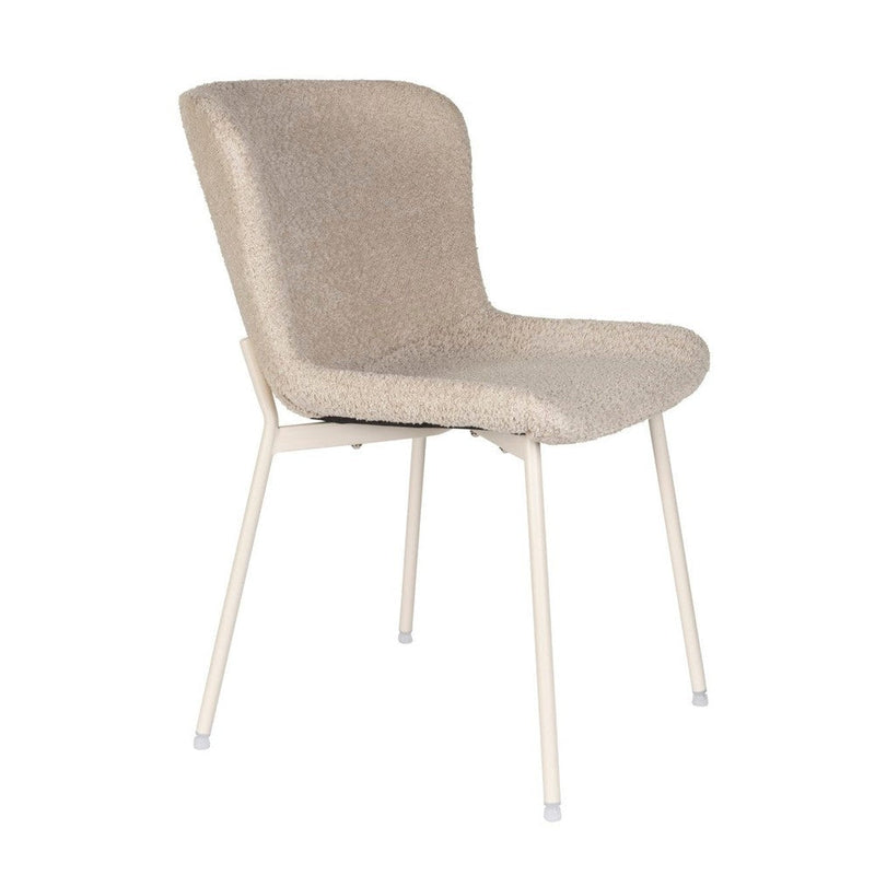 Eetkamerstoel Marion Off Polyester Wit 60x50 cm-Eetkamerstoelen-Creating Home