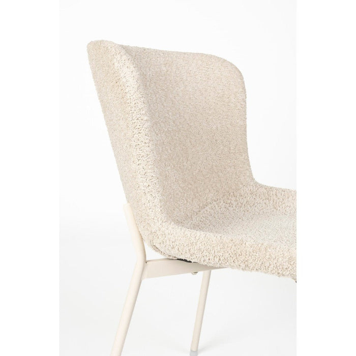 Eetkamerstoel Marion Off Polyester Wit 60x50 cm-Fauteuils-Creating Home