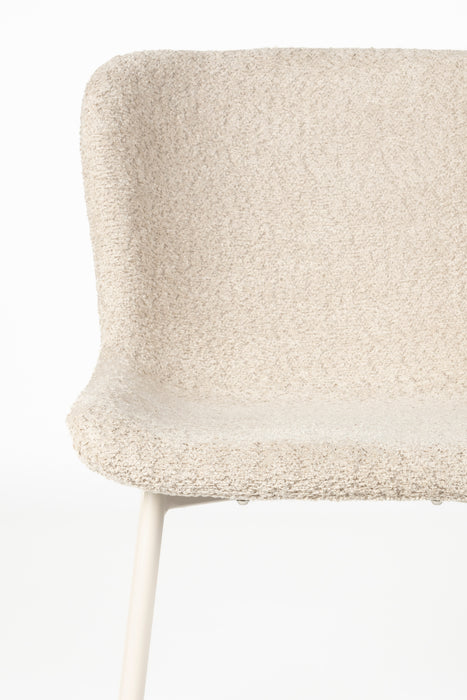 Eetkamerstoel Marion Off Polyester Wit 60x50 cm-Fauteuils-Creating Home