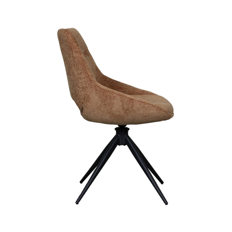 Eetkamerstoel Marlow Cognac Elite Draaibaar 48x63x86 cm-Eetkamerstoelen-LABEL51