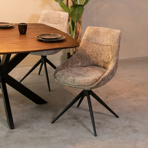 Eetkamerstoel Marlow Hunter Elite Draaibaar 48x63x86 cm-Eetkamerstoelen-LABEL51