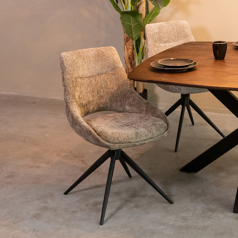 Eetkamerstoel Marlow Hunter Elite Draaibaar 48x63x86 cm-Eetkamerstoelen-LABEL51