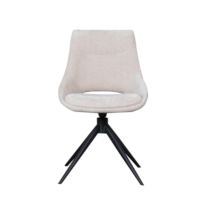 Eetkamerstoel Marlow Naturel Elite Draaibaar 48x63x86 cm-Eetkamerstoelen-LABEL51