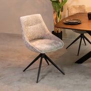 Eetkamerstoel Marlow Stone Elite Draaibaar 48x63x86 cm-Eetkamerstoelen-LABEL51