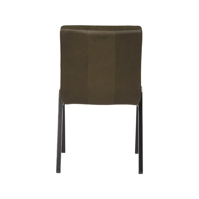 Eetkamerstoel Matz - Army green - Microfiber-Eetkamerstoelen-LABEL51