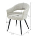 Eetkamerstoel Megan Beige 58 cm-Livingfurn