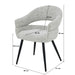 Eetkamerstoel Megan Bisque Oasis 58 cm-Livingfurn