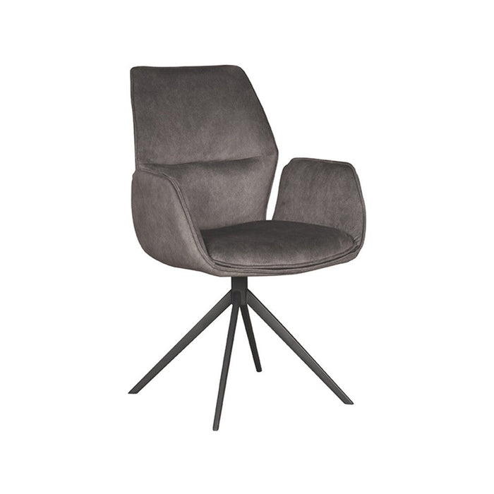 Eetkamerstoel Mellow 58x63x92 cm Cosmo Antraciet-Eetkamerstoelen-LABEL51