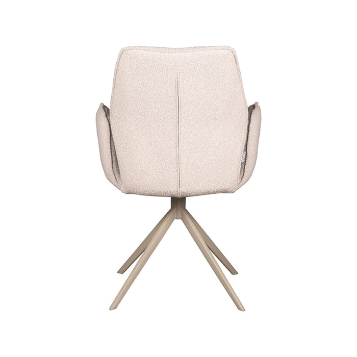 Eetkamerstoel Mellow - Naturel - Boucle #2 - Draaibaar-Eetkamerstoelen-LABEL51