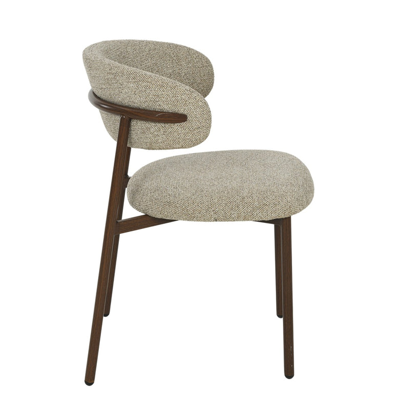 Eetkamerstoel Micah Beige 54 cm 54.5x58x78 cm-Eetkamerstoelen-Livingfurn