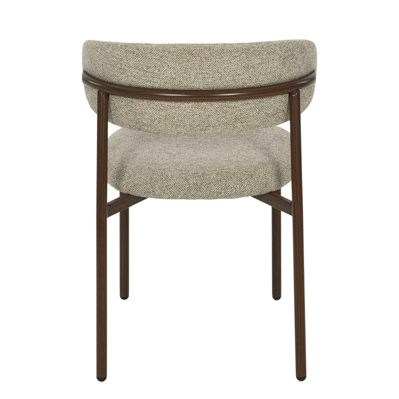 Eetkamerstoel Micah Beige 54 cm 54.5x58x78 cm-Eetkamerstoelen-Livingfurn