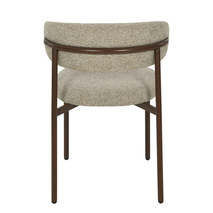 Eetkamerstoel Micah Beige 54 cm 54.5x58x78 cm-Eetkamerstoelen-Livingfurn