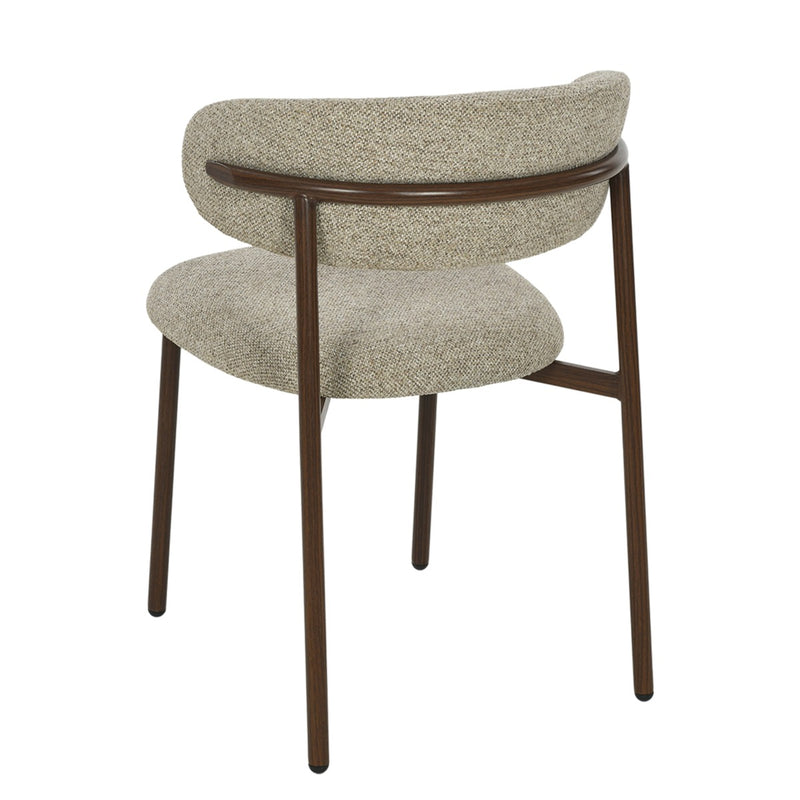 Eetkamerstoel Micah Beige 54 cm 54.5x58x78 cm-Eetkamerstoelen-Livingfurn