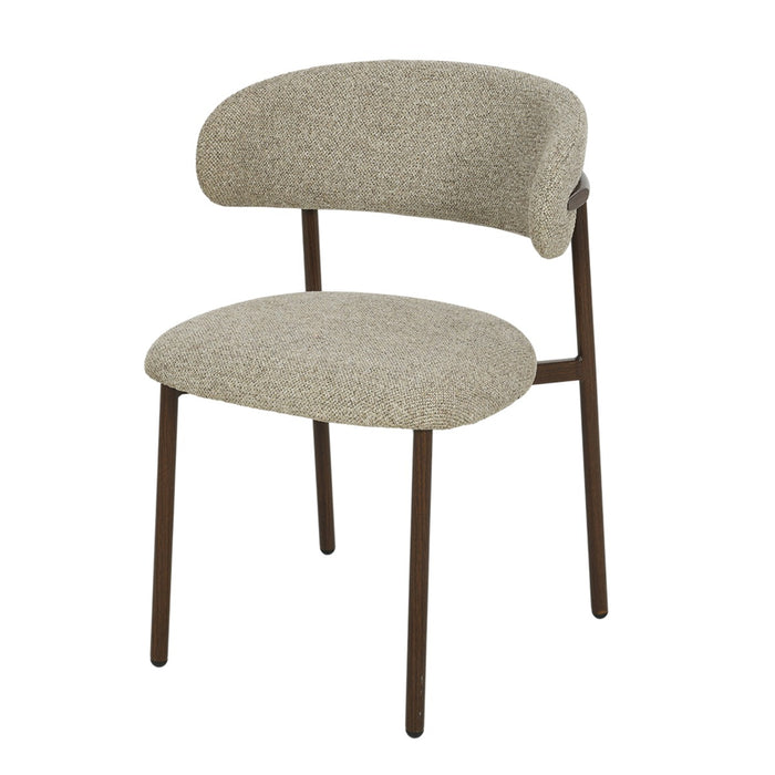 Eetkamerstoel Micah Beige 54 cm 54.5x58x78 cm-Eetkamerstoelen-Livingfurn