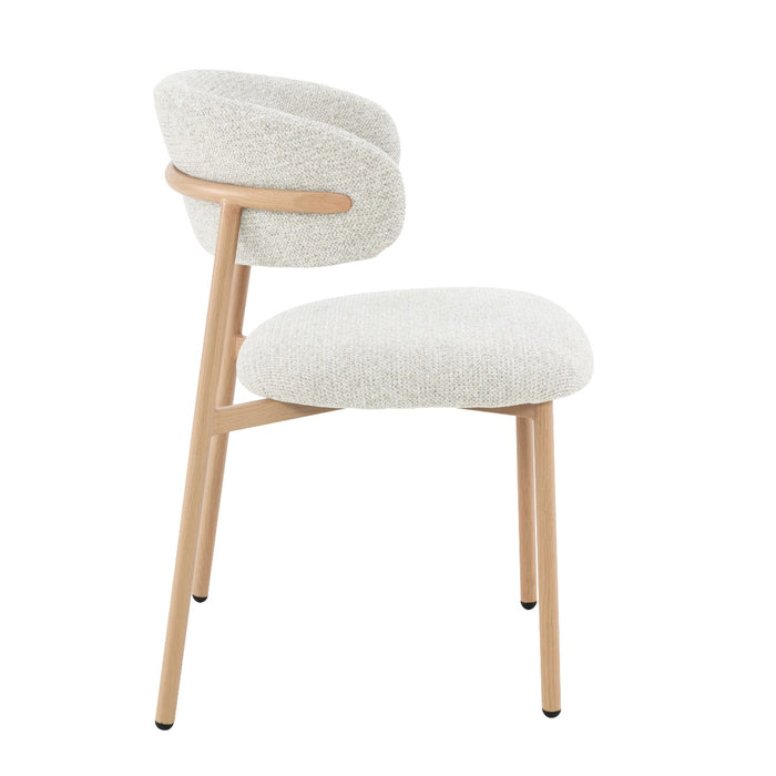 Eetkamerstoel Micah Hush Eiken 54 cm 54.4x58x78 cm-Eetkamerstoelen-Livingfurn