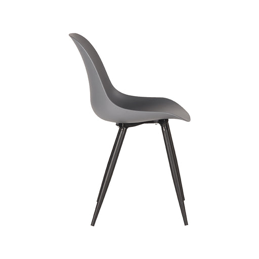 Eetkamerstoel Monza Antraciet PP 46x54x88 cm-Eetkamerstoelen-LABEL51