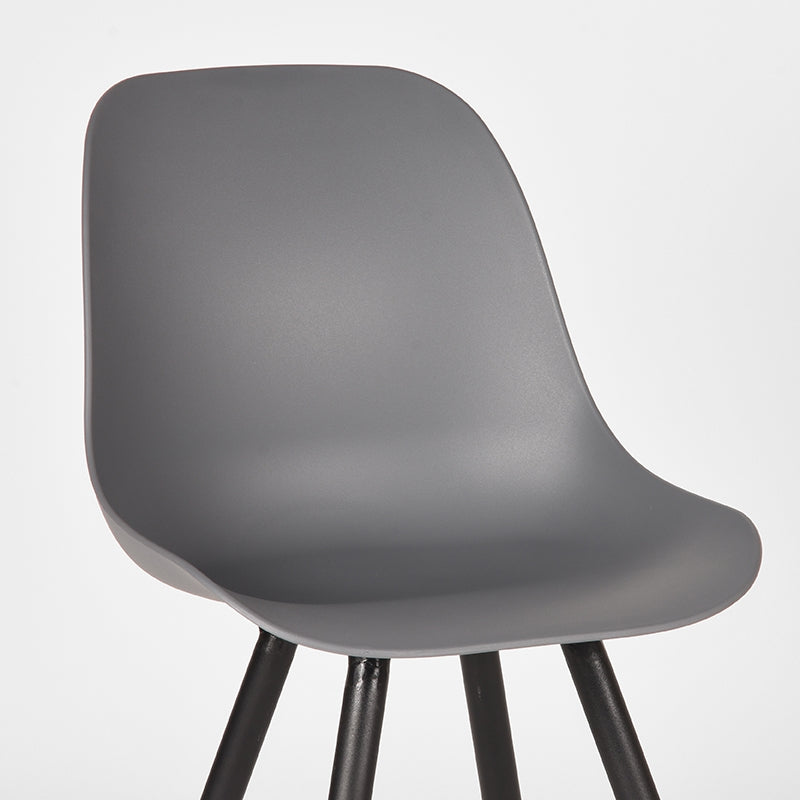 Eetkamerstoel Monza Antraciet PP 46x54x88 cm-Eetkamerstoelen-LABEL51